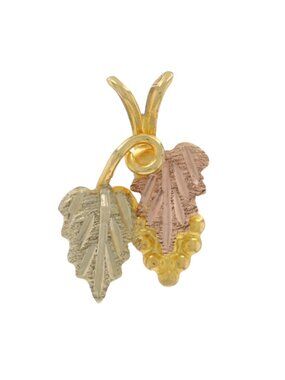 Landstrom's Black Hills Gold Pendant - Yellow Gold 10k Grape Cluster & Leaves
